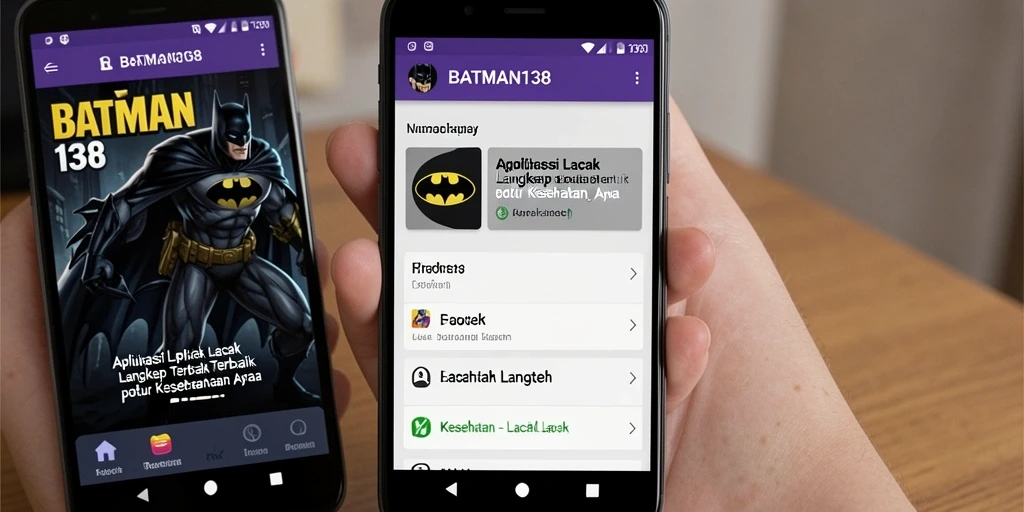 Tampilan antarmuka aplikasi Lacak Langkah BATMAN138 yang sederhana dan efektif.