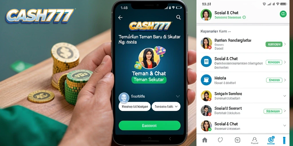 Tampilan antarmuka aplikasi CASH777 yang user-friendly dan menarik.