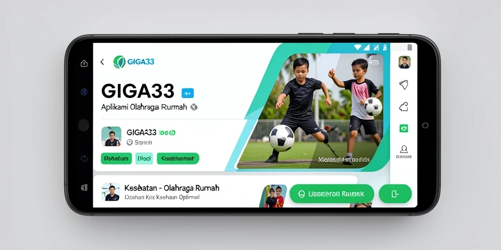 Tampilan antarmuka GIGA33 yang modern dan fungsional.
