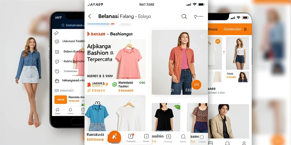 Tampilan antarmuka JAYA89 yang modern dan stylish untuk belanja fashion.