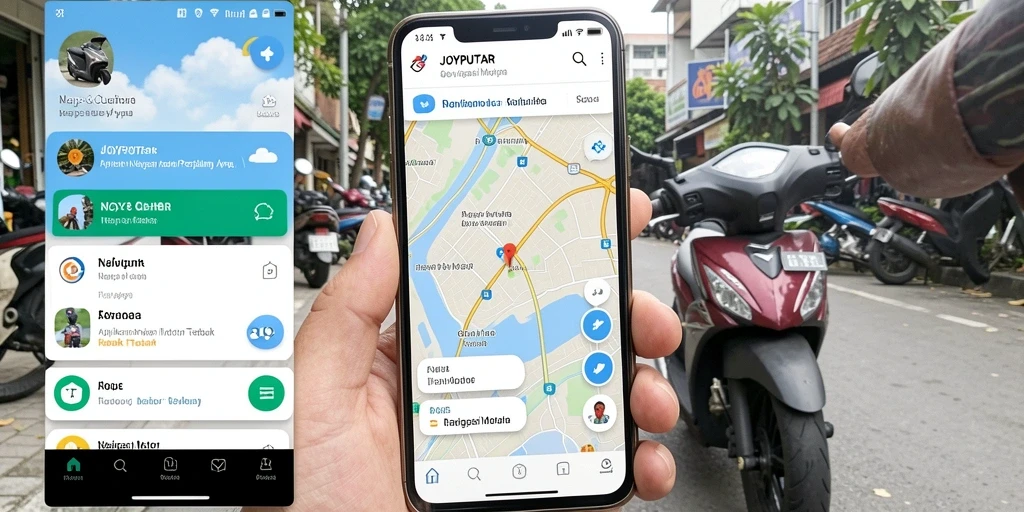 Tampilan antarmuka utama JOYPUTAR dengan fitur navigasi yang jelas.